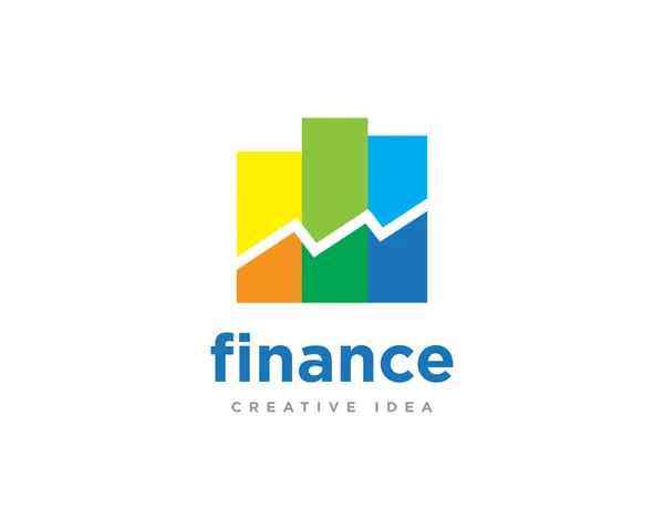 Vector Diseño Logotipo Finanzas Contabilidad — Archivo Imágenes Vectoriales