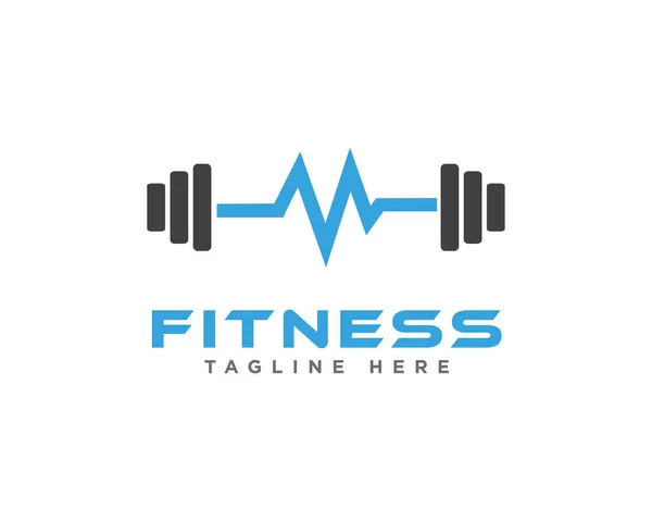 Fitness Och Gym Logo Design Vector — Stock vektor