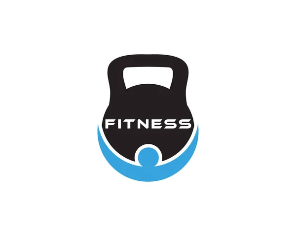 Fitness Och Gym Logo Design Vector — Stock vektor