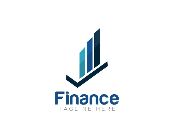 Finanças Contabilidade Logo Design Vector —  Vetores de Stock