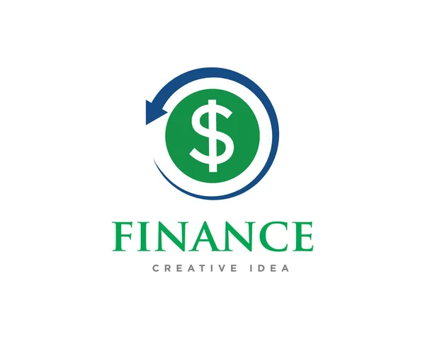 Vector Diseño Logotipo Finanzas Contabilidad — Archivo Imágenes Vectoriales