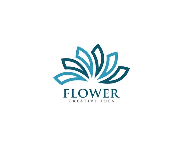 Vector Diseño Del Logo Flor — Archivo Imágenes Vectoriales