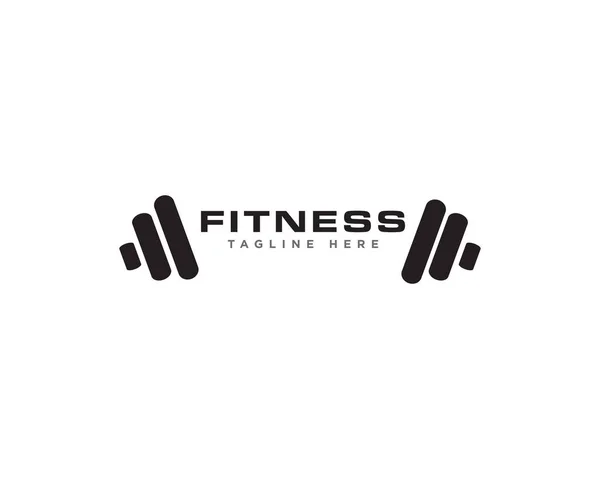 Fitness Ginásio Logo Design Vector — Vetor de Stock