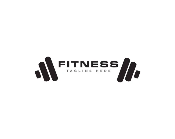 Fitness ve Jimnastik Logosu Tasarım Vektörü