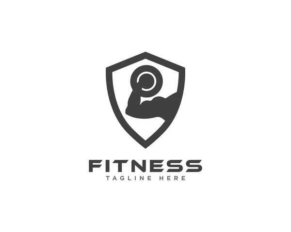 Fitness Gym Logo Design Vector — Stock Vector