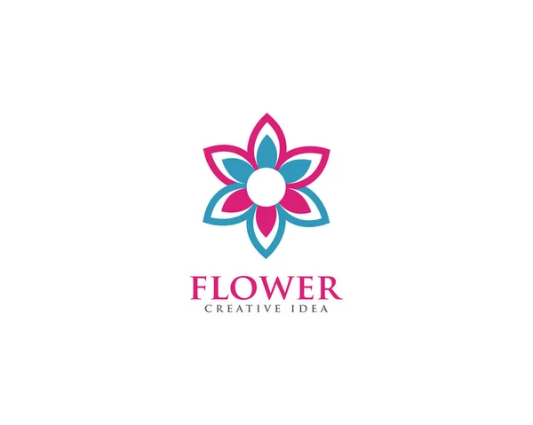 Vector Diseño Del Logo Flor — Archivo Imágenes Vectoriales