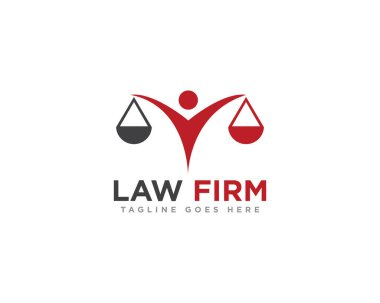 Hukuk Firması Logo Tasarım Vektörü