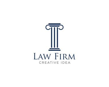 Hukuk Firması Logo Tasarım Vektörü