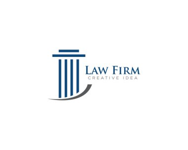 Hukuk Firması Logo Tasarım Vektörü