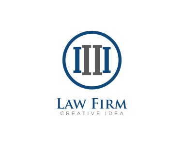 Hukuk Firması Logo Tasarım Vektörü