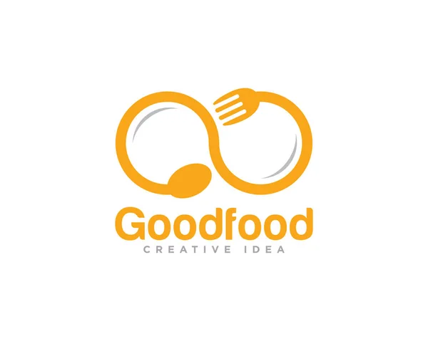 Restoran Gıda Logosu Tasarım Vektörü
