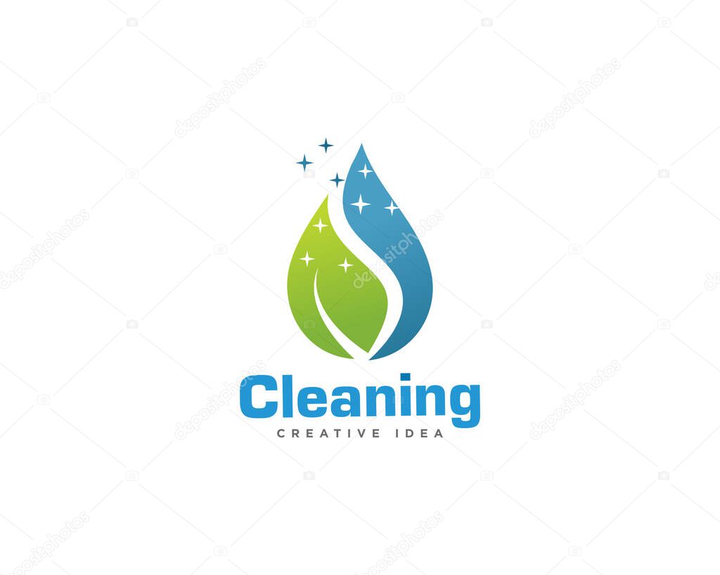 Home Cleaning Services Logo Design Vector