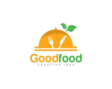 Restoran Gıda Logosu Tasarım Vektörü