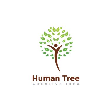 Ağaç Ağacı Logosu Tasarım Vektörü