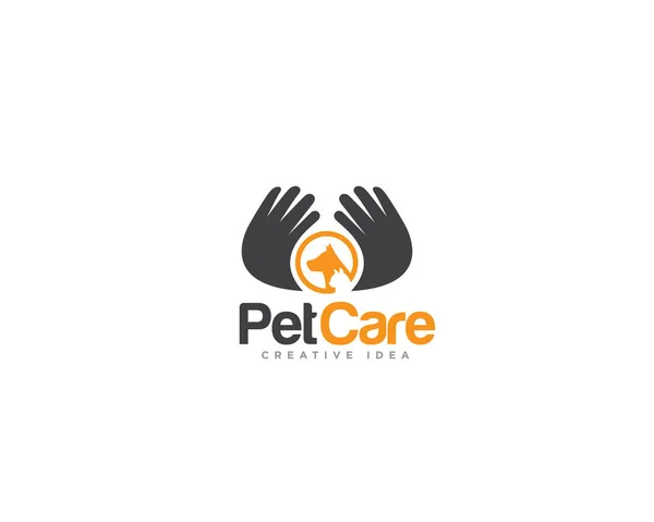 Pet Care Logo Design Vektor — Stockvektor