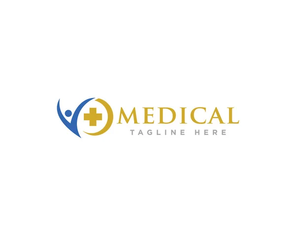 Medical Care Logo Design Vektor — Stockvektor