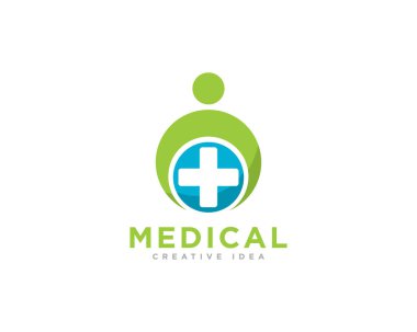 Tıbbi Bakım Logosu Tasarım Vektörü