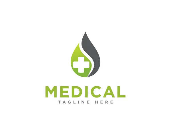 Medical Care Logo Design Vektor — Stockvektor