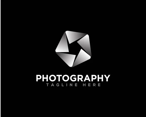 Photography Camera Logo Icon Design Vector — Stock Vector