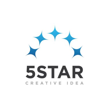 Yıldız Yaratıcı Logo Tasarım Vektörü
