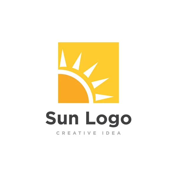 Güneş Logosu Tasarım Vektörü