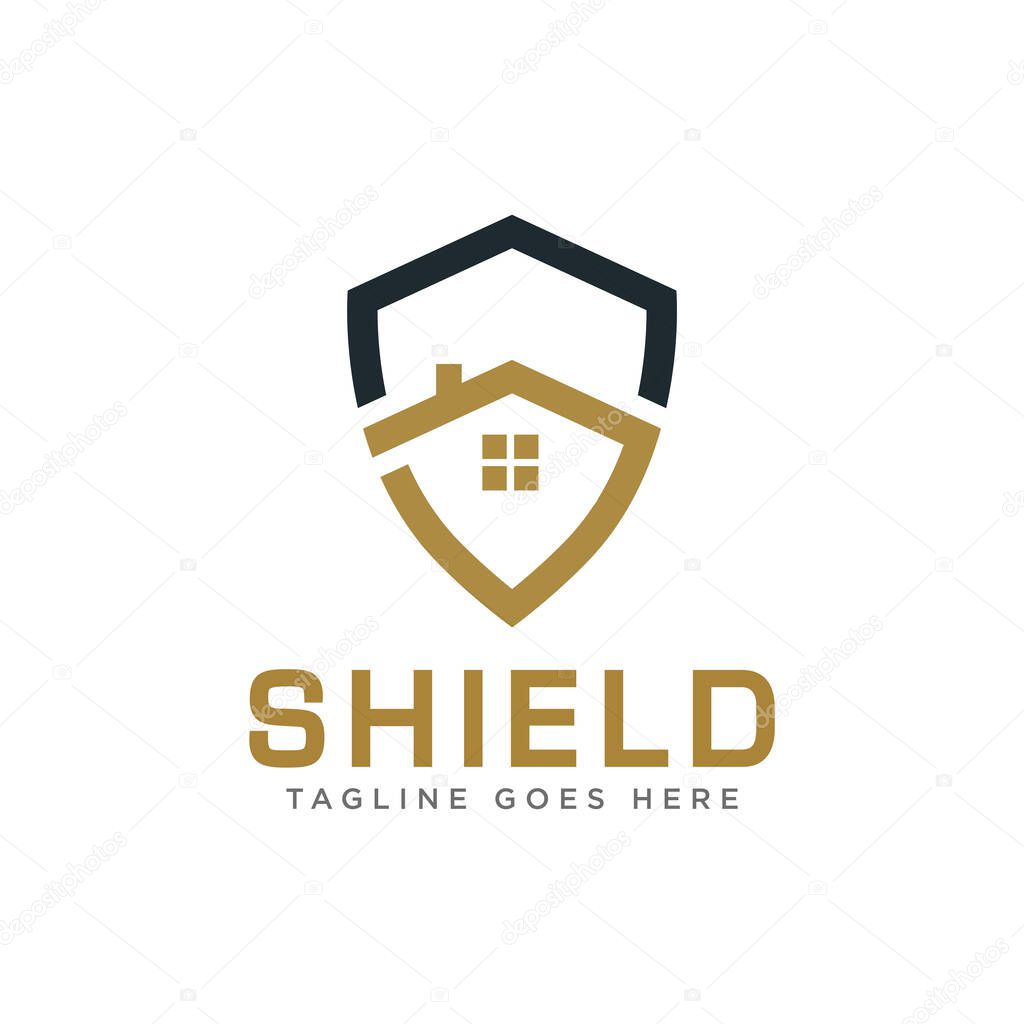 Shield Protection Logo Icon Design Vector