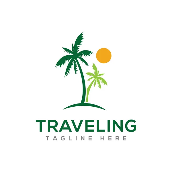 Traveling Logo Icon Design Vector — Stock Vector