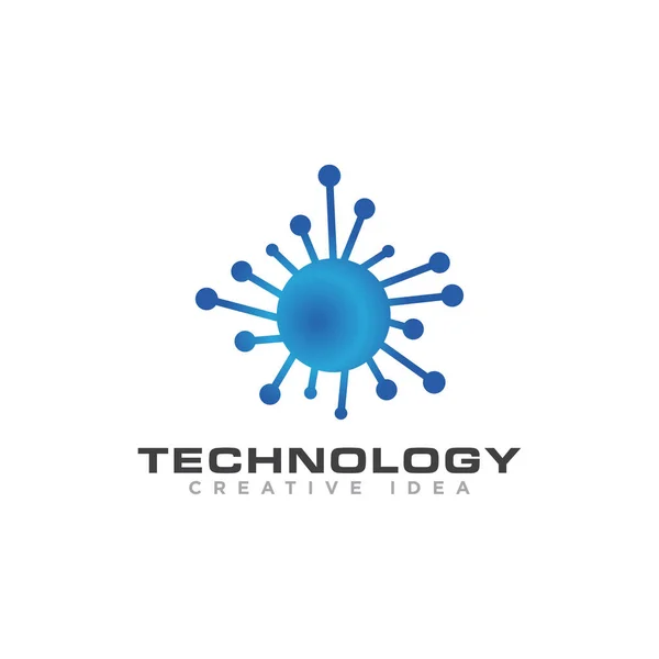 Technologie Logo Icoon Ontwerp Vector — Stockvector