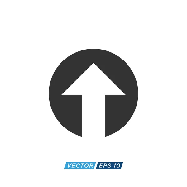 Arrow Download Upload Icon Design Vector — Vetor de Stock