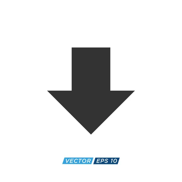 Arrow Download Upload Icon Design Vector —  Vetores de Stock