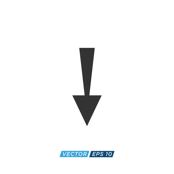 Arrow Ladda Ner Och Ladda Upp Ikonen Design Vector — Stock vektor