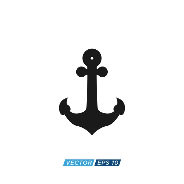 Anchor Nautical Icon Design Vector — Stock Vector