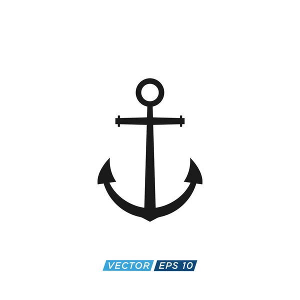 Anchor Nautical Icon Design Vector — Stock Vector