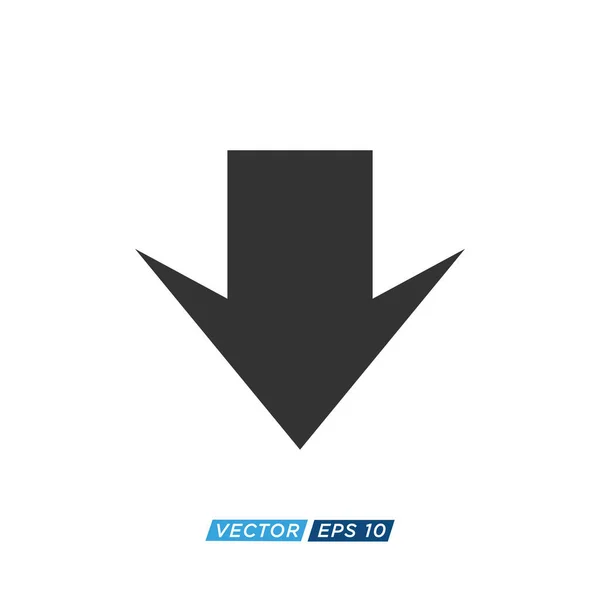 Arrow Download Upload Icon Design Vector — Vetor de Stock