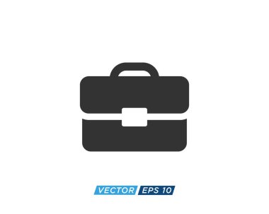 Suitcase or Briefcase Icon Design Vector