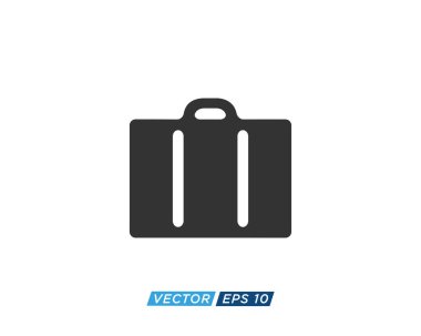 Suitcase or Briefcase Icon Design Vector