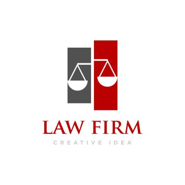 Hukuk Firması Logo Tasarım Vektörü