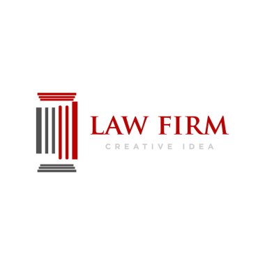 Hukuk Firması Logo Tasarım Vektörü