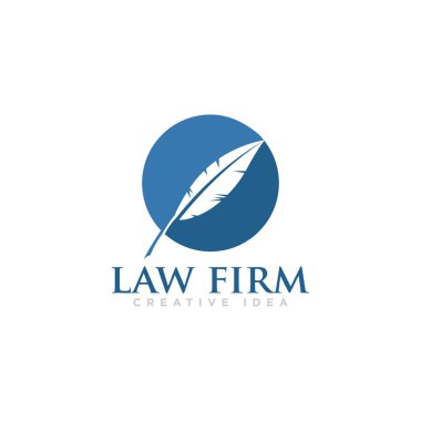 Hukuk Firması Logo Tasarım Vektörü