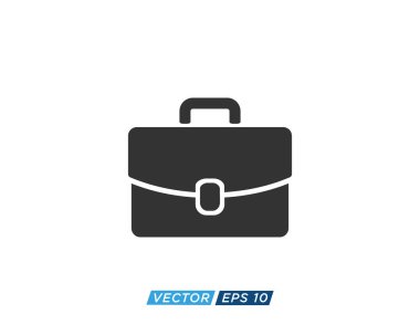 Suitcase or Briefcase Icon Design Vector