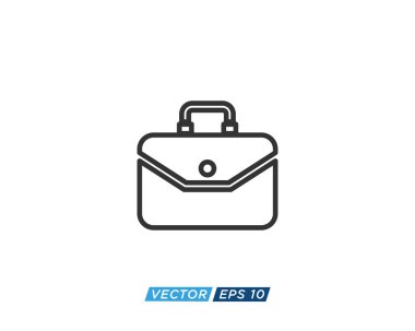 Suitcase or Briefcase Icon Design Vector
