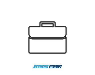 Suitcase or Briefcase Icon Design Vector