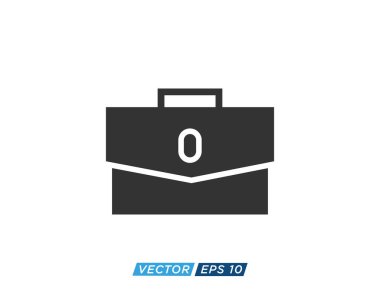 Suitcase or Briefcase Icon Design Vector