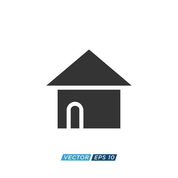 Casa Casa Logo Icona Vettoriale — Vettoriale Stock