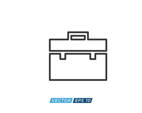 Koffer Oder Aktentasche Icon Design Vector — Stockvektor