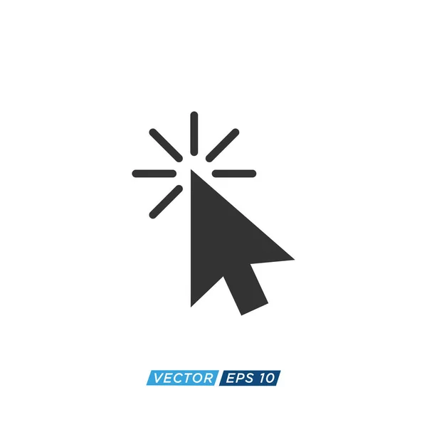 Zeiger Oder Cursor Sign Icon Design Vector — Stockvektor