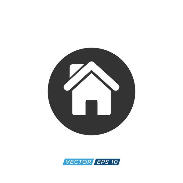 Casa Casa Logotipo Ícone Vetor — Vetor de Stock