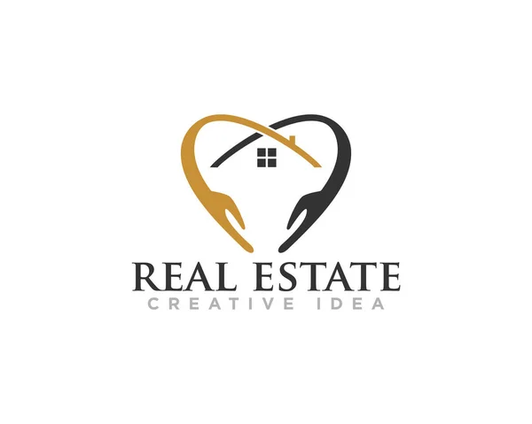 Real Estate Logo Icon Design Vector — Stock Vector