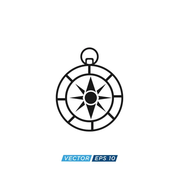 Kompass Icon Design Vektor — Stockvektor