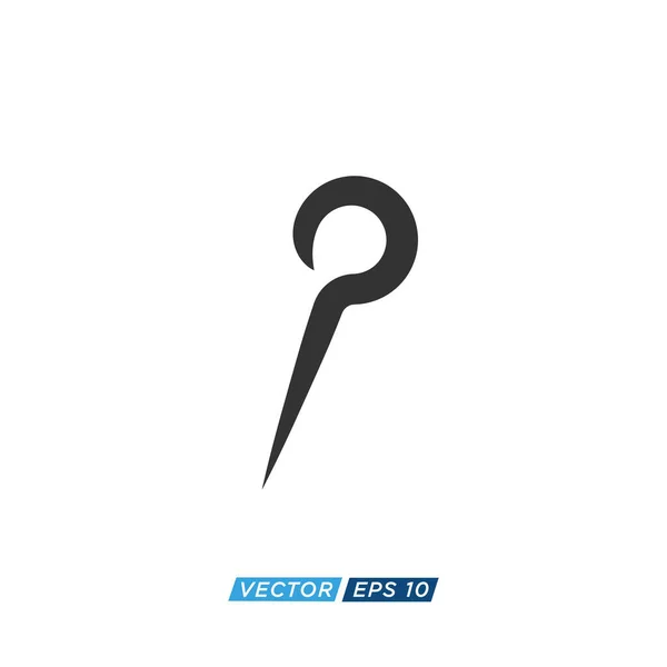 Paper Clip Icon Design Vector — стоковый вектор